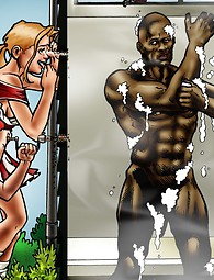 BD interracial extrêmement chaudes - Sexy lycéennes sucer les énormes queues noires.