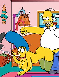 Homer Simpson Marge folla