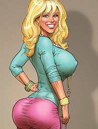 Cartoon babes with big boobs - catfights