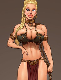 Cartoon babes with big boobs - catfights