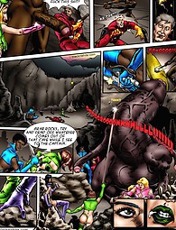 Interracial comics with tentacled black cock monster that wants to penetrate every space girl.