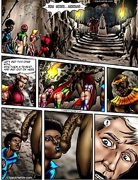 Interracial comics with tentacled black cock monster that wants to penetrate every space girl.