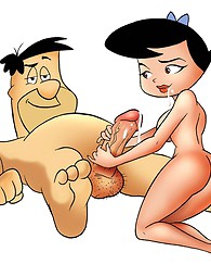 Prehistoric swingers from The Flintstones fucking the hell out of each other