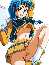 キュートでセクシーな女の子とアニメの大人の写真