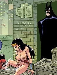 DC superheroes orgy porn