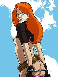 Étoiles étonnants du monde de dessin animé posant nue, fellations décision et apprécier le sexe lesbien, dont la Petite Sirène, Kim Possible et Irma Langinstein