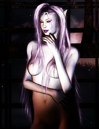 ファンタジー世界で戦士の女の子のセックス