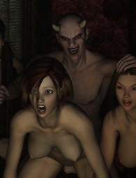 Demonios y futanari, los extranjeros y los monstruos hambrientos de sexo. Criaturas cachondas follan chicas sexy.