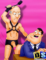 American Dad's adultery and punishment. American Dad cheats his wife and gets a gay punishment