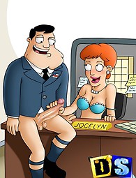 American Dad under hardcore attack. American Dad gets used by kinky nymphos at Drawn Sex