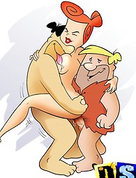 原始家族フリントストーンの漫画のアナルセックスのポルノ写真