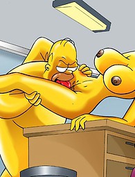 Belleza tetona de Simpsons golpeó