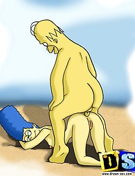 Edna Krabappel y Marge Simpson porno de dibujos animados