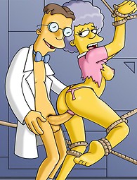 Sucio el sexo de dibujos animados Simpsons