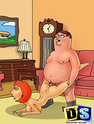 Family Guy and his wifey. Peter Griffin enjoying Lois's pussy from all imaginable angles