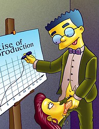 Simpsons aire libre de mierda - famosa porno toon