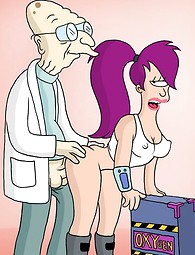 Sexy babe Leela from Futurama fucked - adult cartoon xxx