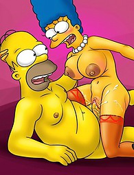 Hardcore porn from Springfield. The Simpsons turn from sweet guys-next-door into real nasty pornstars