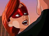 Sexy Elastigirl`s holes are used roughly.