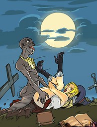 魔女のセックス漫画とハードコアクソ