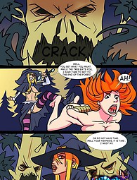 Witch punishes a sexy princess comics