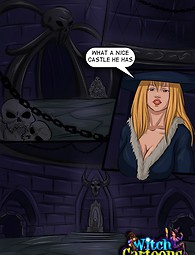 Witch's holes get a merciless workout - xxx comics