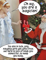 クリスマスの奇跡：サンタのギフト3Dのセックス漫画