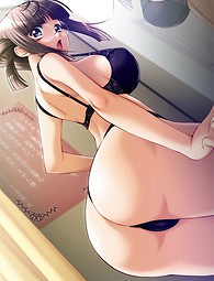 Most beautiful hentai and manga babes posing, showing their beautiful bodies.