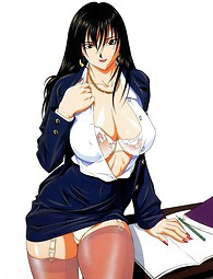 Most beautiful hentai and manga babes posing, showing their beautiful bodies.