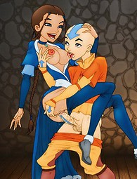 Aang stuffs sexy Katara's pussy with hard man's meat. Dizziest Nickelodeon sluts want rough sex