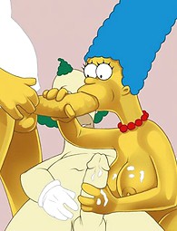 Porno loco Simpson dibujado