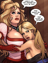 Girls forced a man to fuck - adult comics